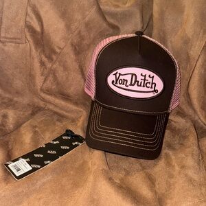 Von Dutch Pink and Brown Cap